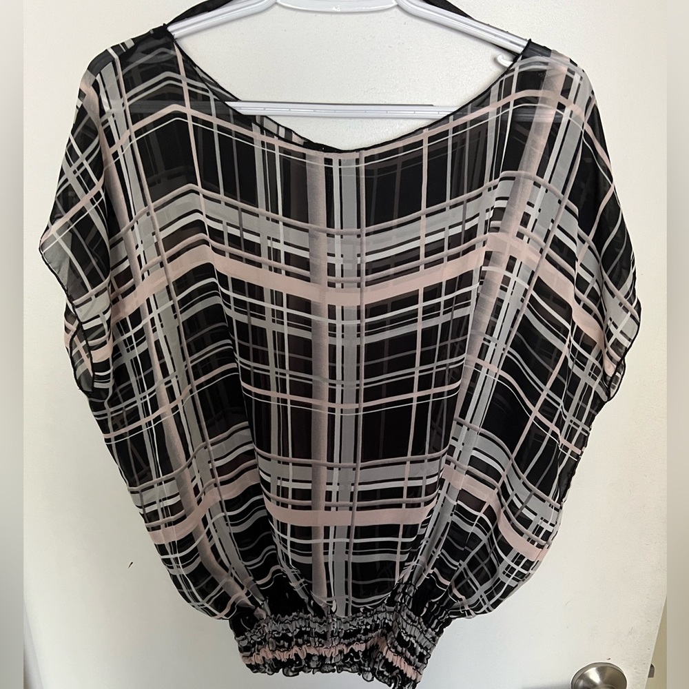 Women’s dressy sheer summer top